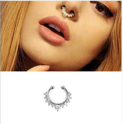 Picture of Fake Nose Ring for Women-Silver