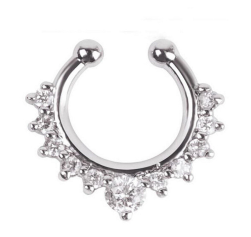 Picture of Fake Nose Ring for Women-Silver