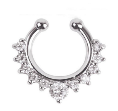Picture of Fake Nose Ring for Women-Silver