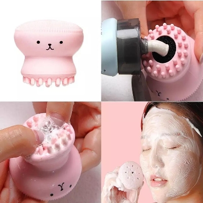 Picture of Silicone Face Brush Deep Pore Clean For Blackhead Acne Skin Care Face Massager Skin Care Facial Brush