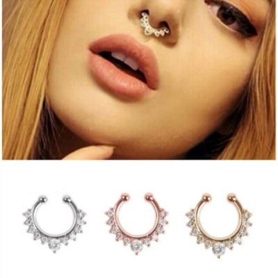 Picture of Women Fake Nose Ring - Silver