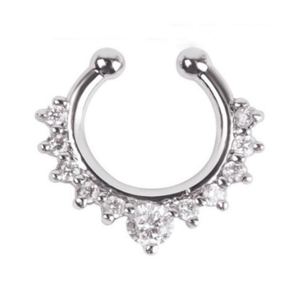 Picture of Women Fake Nose Ring - Silver