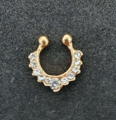 Picture of Women Fake Nose Ring - Gold Color