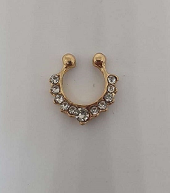Picture of Women Fake Nose Ring - Gold Color