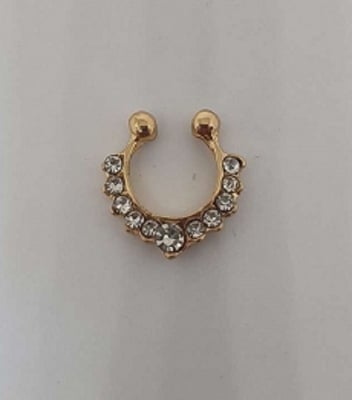 Picture of Women Fake Nose Ring - Gold Color