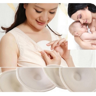 Picture of Washable Breatthable Absorbency Breasstt Pads Anti-overflow Maternity Nursing Pad Baby Feeding Breasttfeeding Mom Necessary