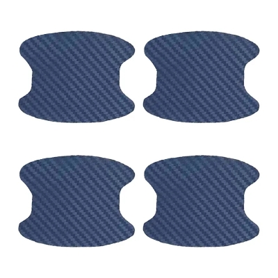 Picture of 4pcs Universal Carbon Fiber Auto Car Door Handle Stickers Car Handle Protection Car Handle Anti Scratch Stickers Car Accessories