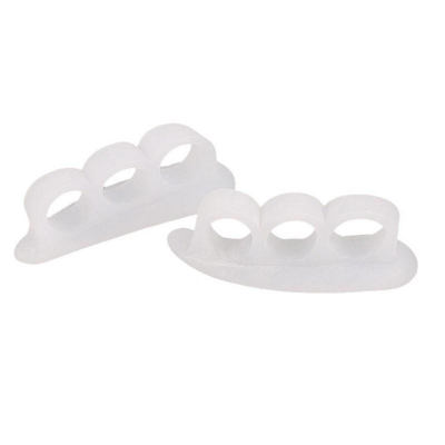 Picture of Hole High Elastic Toe Finger Straightener Hammer Toe Hallux Valgus Corrector White
