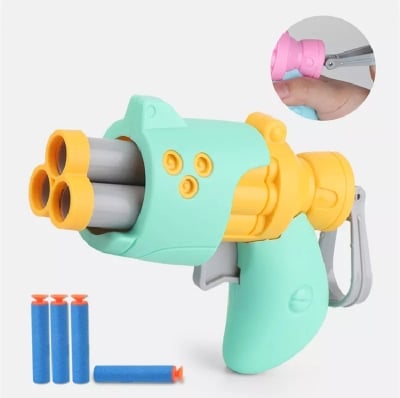 Picture of Kids Soft Bullett High Speed Nerf Toy Gunn With 3pcs Darts For Nerf Gunn Outdoor Funny Toys Children Gift