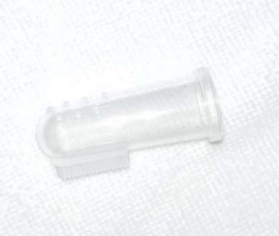 Picture of 2 Pcs Silicone Finger Toothbrush Baby Tongue Cleaner for Infants Soft Tongue Scraper for Baby