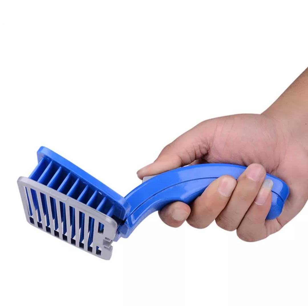 Picture of Dog Cat Shedding Anti-Static Hair Fur Brush Needle Massage Comb Rake Tool ( width1.5 inch and Length: 4 inch )