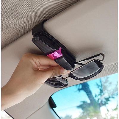 Picture of Glasses Holders For Car Sun Visor Eyeglasses Mount Clip With Ticket Card Clip For Car