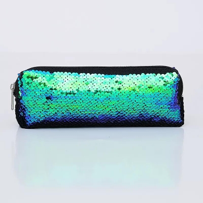 Picture of Cute Fashionable Flash Double-Sided Sequins Pencil Bag For Girls