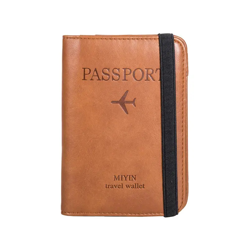 Picture of Multi-Function P-Hassport Cover with Zipper Fashionable Leather Fashionable P-Resport Holder PU Leather Travel Bag For Men and Women