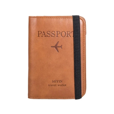 Picture of Multi-Function P-Hassport Cover with Zipper Fashionable Leather Fashionable P-Resport Holder PU Leather Travel Bag For Men and Women