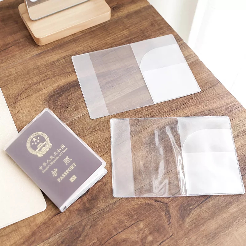 Picture of 3 or 4 Passport, 2 Card, Dollar- Transparent Passport Cover With Card Holder - Passport Cover