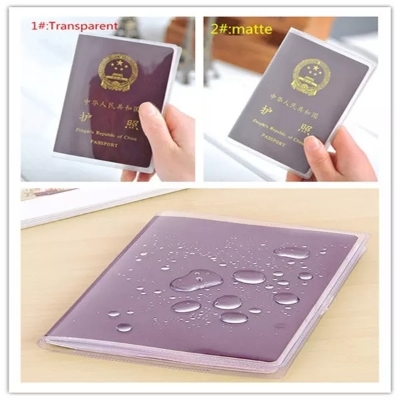 Picture of 3 or 4 Passport, 2 Card, Dollar- Transparent Passport Cover With Card Holder - Passport Cover