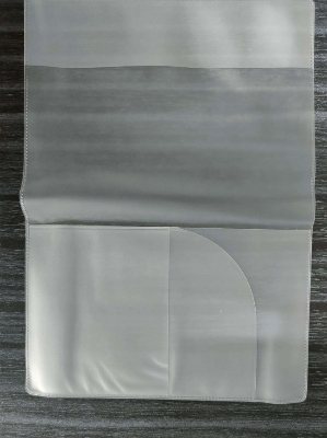 Picture of 3 or 4 Passport, 2 Card, Dollar- Transparent Passport Cover With Card Holder - Passport Cover