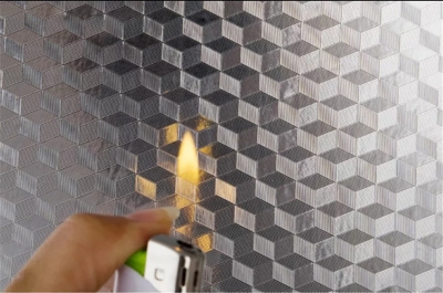 Picture of Kitchen Oil-Proof Self Adhesive Stickers Stove Anti-Fouling High-Temperature Aluminum Foil Wallpaper Cabinet Film Contact Paper ( Height 24 Inch, Length 37 Inch ) - Lemon Squeezer