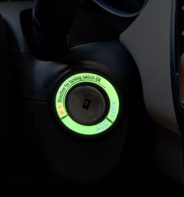 Picture of Car Ignition Switch Cover Luminous Key Ring Hole Cover Sticker