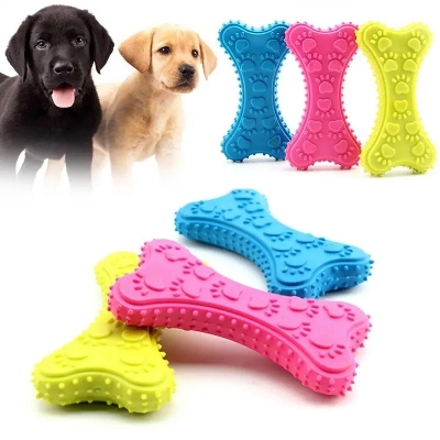 Picture of Dog Toy Dog Artificial Bone with Thorn Bone Rubber Molar Teeth Pet Toy Dog bite Resistant Molar Training