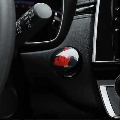 Picture of Car Interior Engine Ignition Start Stop Button Protective 3D Interior Sticker Car Interior Accessories