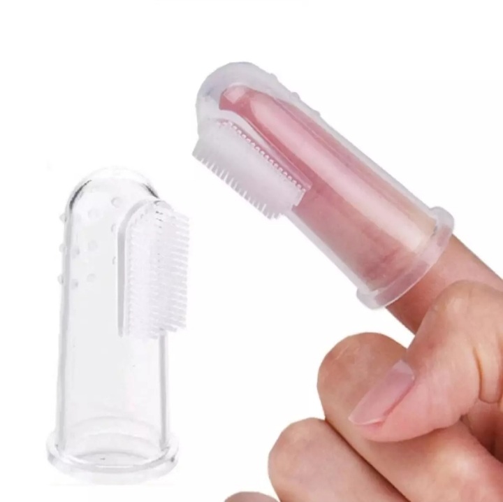 Picture of Baby Finger Brush & First Silicone Toothbrush Set for Toddler Teething