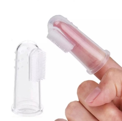 Picture of Baby Finger Brush & First Silicone Toothbrush Set for Toddler Teething