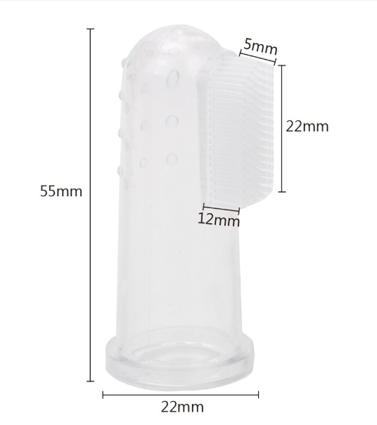 Picture of 2 Pcs Soft Silicone Finger Toothbrush