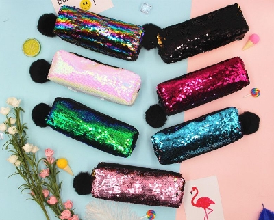 Picture of Flash Double-Sided Sequins Cosmetics Organizer Bag