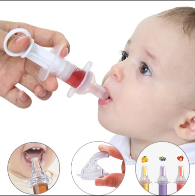 Picture of Baby Dropper Medicine Feeder Children Needle Feeder Squeeze Medicine Dropper Dispenser Pacifier