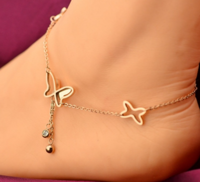 Picture of Butterfly Pendant Women Anklets Bracelet Girls Leg Nupur (1 Pc )