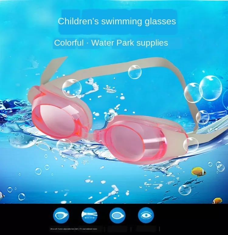 Picture of Junior Swimming Goggless For Kids - Pink