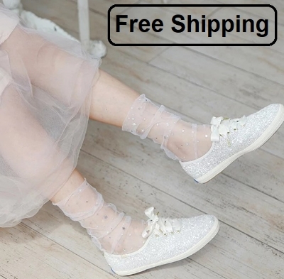 Picture of Exclusive Stylish Fashionable Thin  Net Socks For Girls  ( Free Shipping )