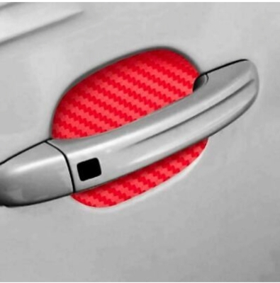 Picture of 4pcs Universal Carbon Fiber Auto Car Door Handle Stickers Car Handle Protection Car Handle Anti Scratch Stickers Car Accessories ( Free - Delivery )