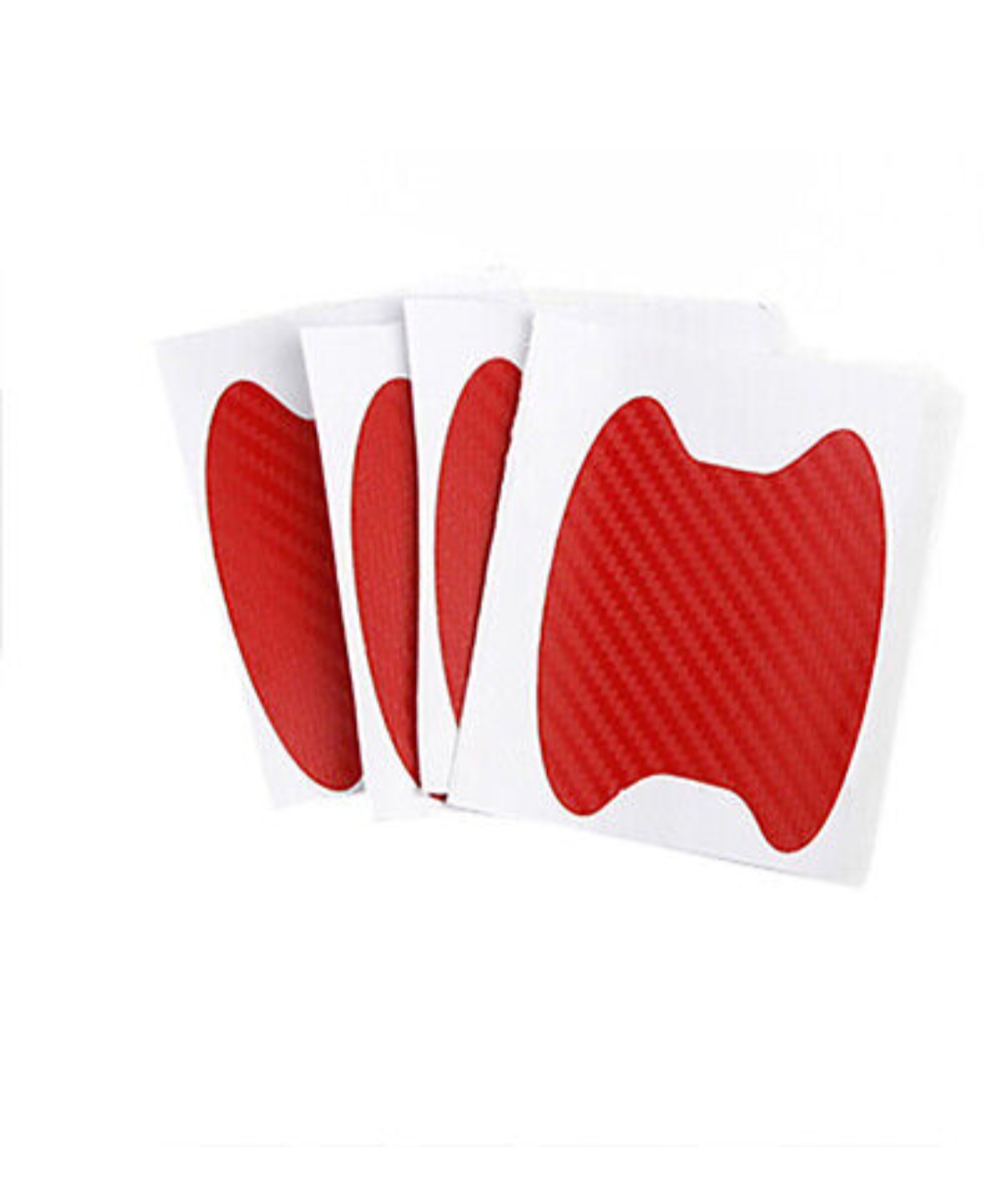Picture of 4pcs Universal Carbon Fiber Auto Car Door Handle Stickers Car Handle Protection Car Handle Anti Scratch Stickers Car Accessories ( Free - Delivery )