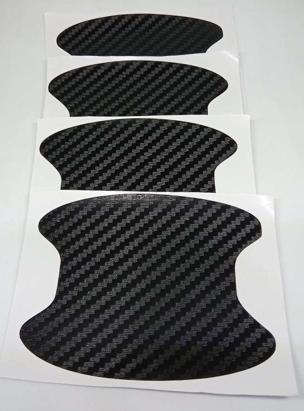 Picture of 4pcs Universal Carbon Fiber Auto Car Door Handle Stickers Car Handle Protection Car Handle Anti Scratch Stickers Car Accessories ( Free - Delivery )