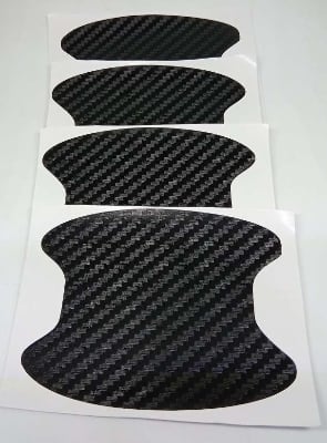 Picture of 4pcs Universal Carbon Fiber Auto Car Door Handle Stickers Car Handle Protection Car Handle Anti Scratch Stickers Car Accessories ( Free - Delivery )
