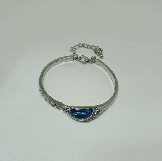Picture of Valentine Blue Heart Girl Crystal Bracelet Female Korean Simple Ornament Lady Valentine'S Day Girlfriends Birthday Gift For You - Bracelet For Women - Bracelet For Women - Bracelet - Bracelet-Blue