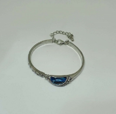 Picture of Valentine Blue Heart Girl Crystal Bracelet Female Korean Simple Ornament Lady Valentine'S Day Girlfriends Birthday Gift For You - Bracelet For Women - Bracelet For Women - Bracelet - Bracelet-Blue