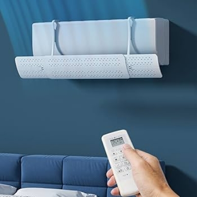 Picture of Air Conditioning Deflector Anti-direct Cold Air Blowing Deflector-White