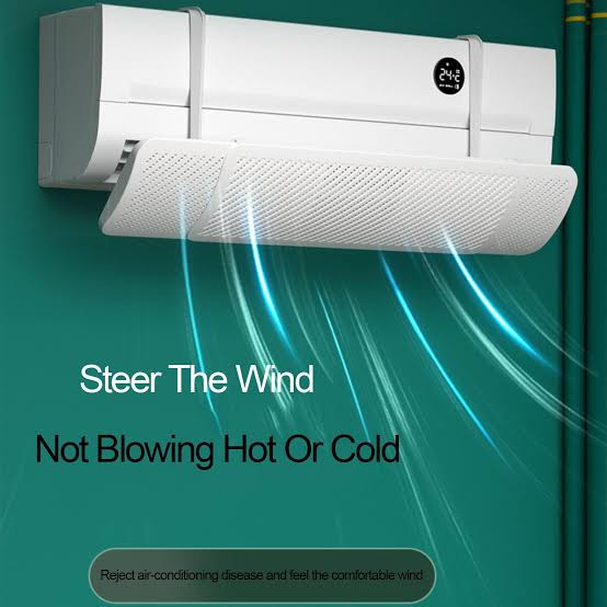 Picture of Air Conditioning Deflector Anti-direct Cold Air Blowing Deflector-White