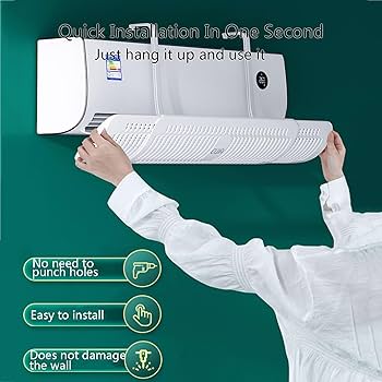 Picture of Air Conditioning Deflector Anti-direct Cold Air Blowing Deflector-White