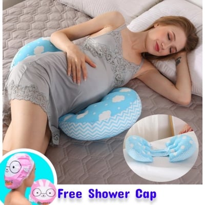 Picture of Soft And Comfortable Women Belly Support Pregnancy Pillow Maternity Pillow-Multicolor