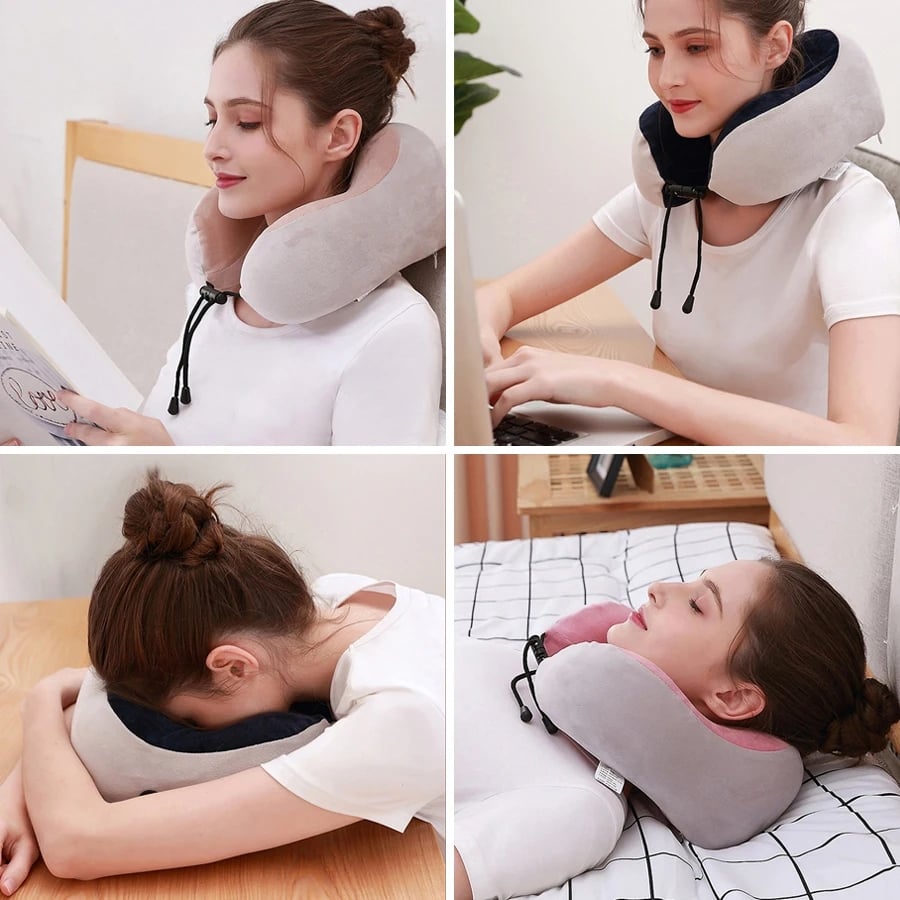 Picture of Electric U-Shaped Massager Neck Pillow Massage Neck Shoulder Cervical  Massager