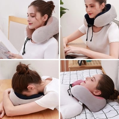 Picture of Electric U-Shaped Massager Neck Pillow Massage Neck Shoulder Cervical  Massager