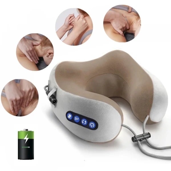 Picture of Electric U-Shaped Massager Neck Pillow Massage Neck Shoulder Cervical  Massager