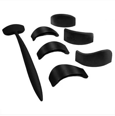 Picture of 6 In 1 Siliconen Glamup Gemakkelijk Kreukt Lijn Kit Oogschaduw Borstel Make Up Eye Applicator eyeliner Stencil-Black