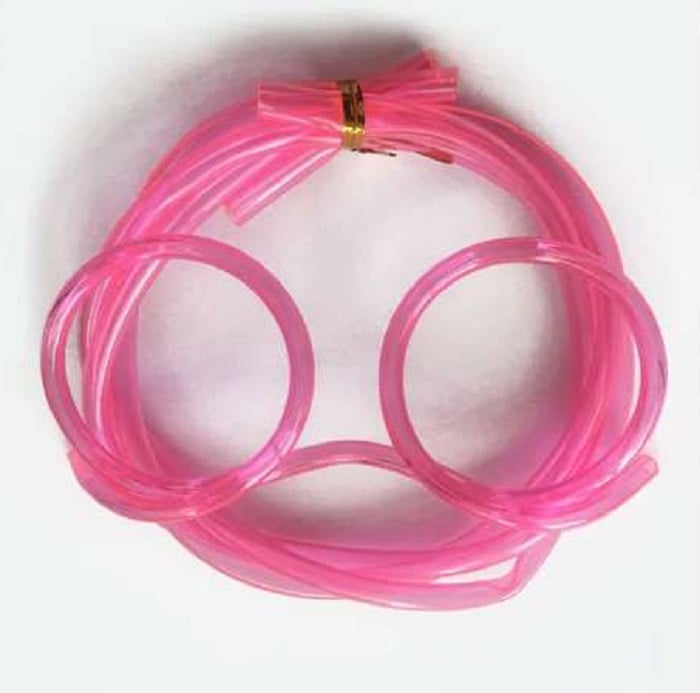 Picture of Funny Children Glasses Straws Reusable Creative Flexible DIY Eyeglasses Drinking Tube Straws-Multicolor