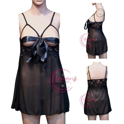 Picture of Ladies Sexy Silk Satin Night Dress Sleeveless Nighties Nightgown Nightdress Plus Size Sleepwear Nightwear for Women